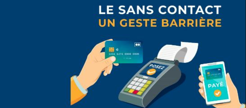 Paiement sans contact jusqu'à 50€