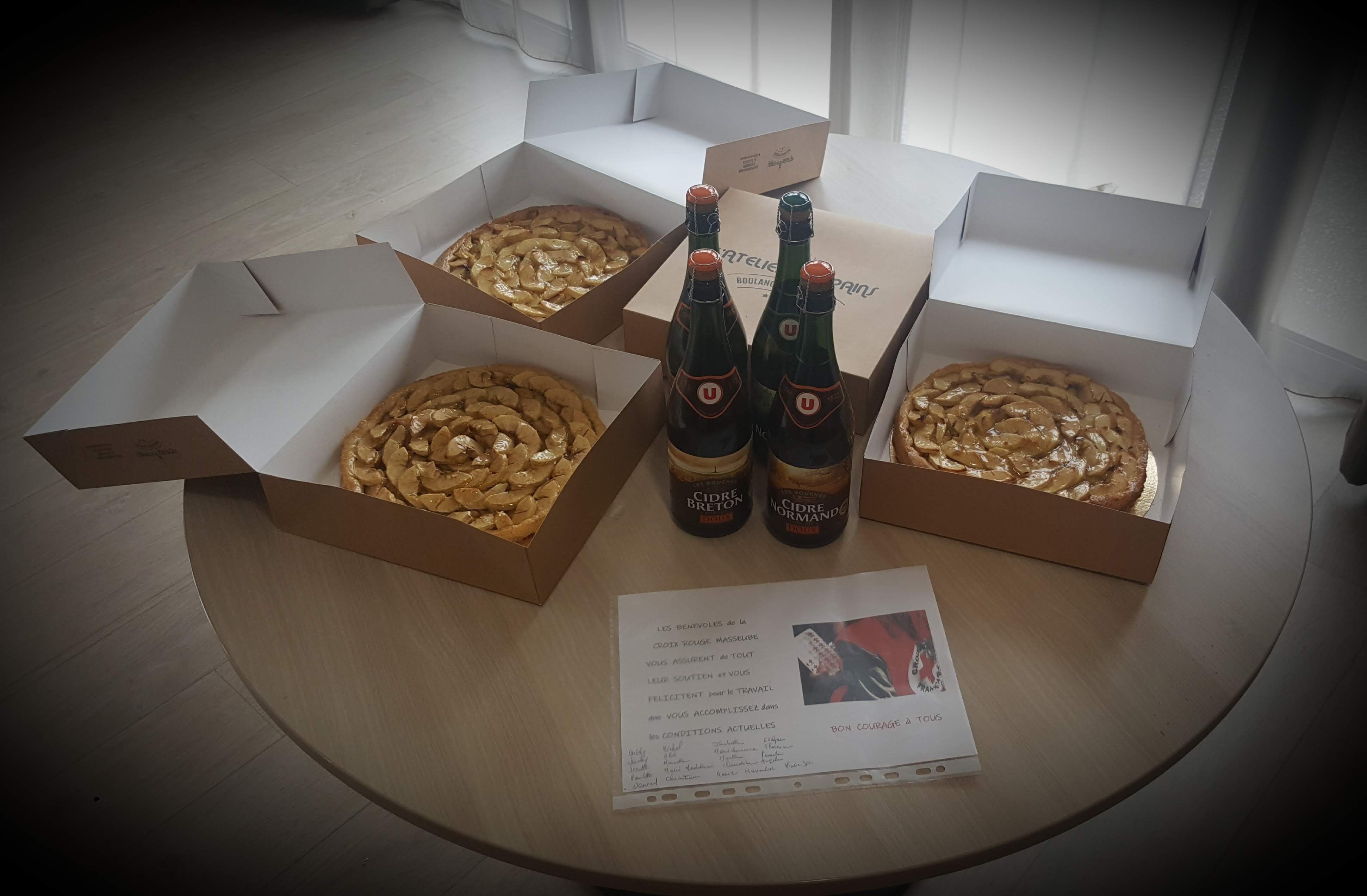 Un goûter bien mérité pour le personnel 