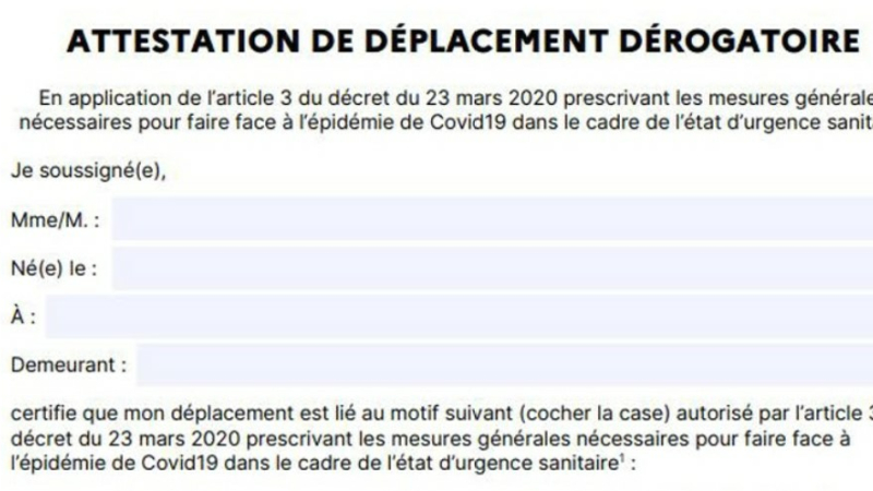 Une attestation de déplacement datée de 1720 !