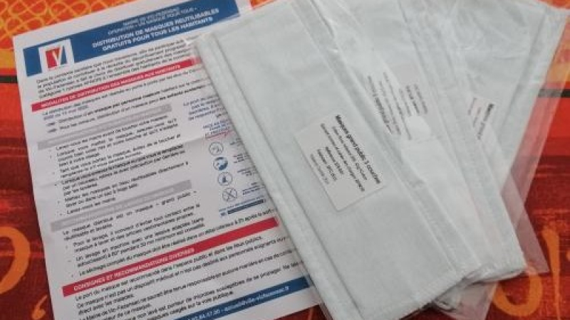 Mairie : opération "Un masque pour tous" 
