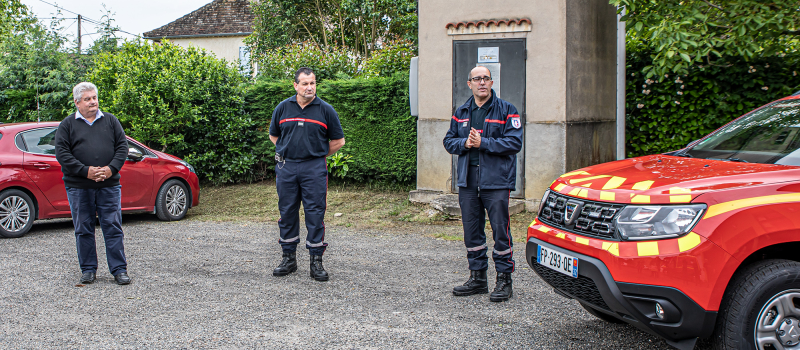 Remise d’un véhicule aux sapeurs-pompiers d’Aignan 