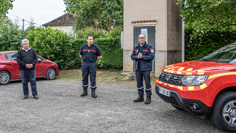 Remise d’un véhicule aux sapeurs-pompiers d’Aignan 
