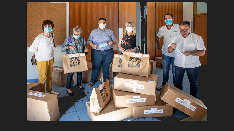 Les masques du département et de la Région sont arrivés à Nogaro 