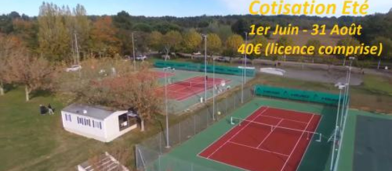 Tennis, licence d’été