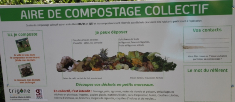 Nouvelle aire de compostage des déchets