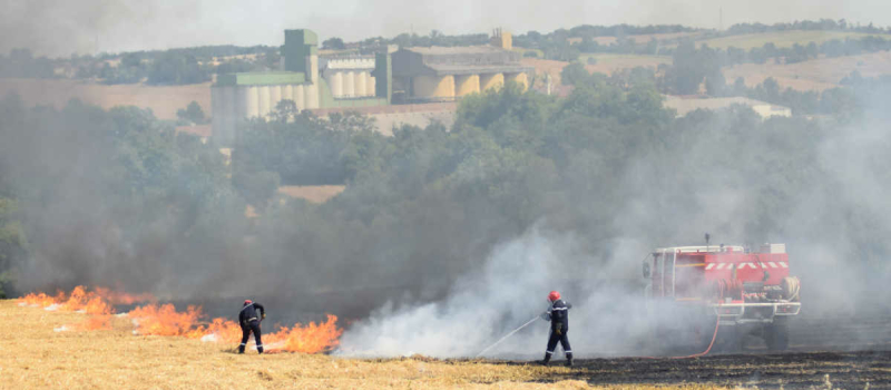 Le SDIS 32 met en garde les professionnels sur les risques des feux dans la nature