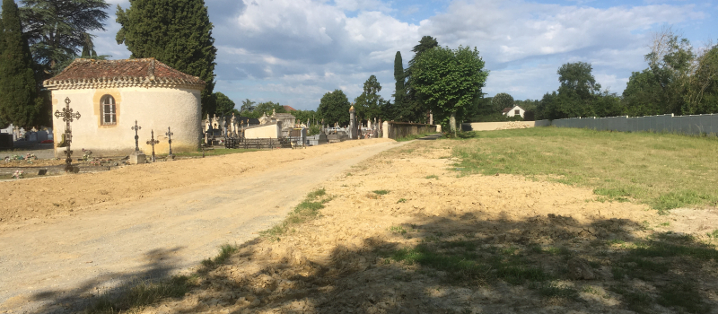 Le cimetière s'est agrandi