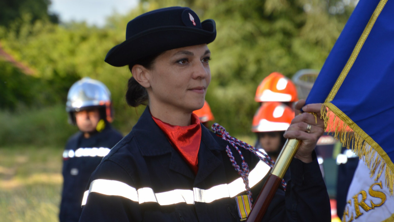 La lieutenante Solène Batty à l'honneur.