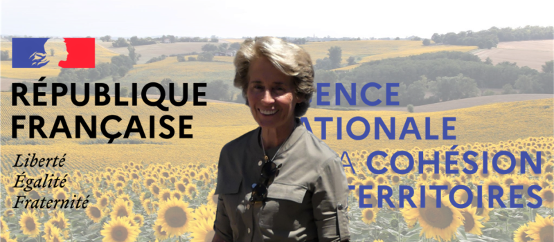 Caroline Cayeux, présidente de l'ANCT, en visite dans le Gers