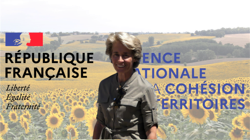 Caroline Cayeux, présidente de l'ANCT, en visite dans le Gers