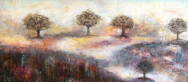 Anne Monge : autre artiste peintre, autre style, à la galerie l'Arcade