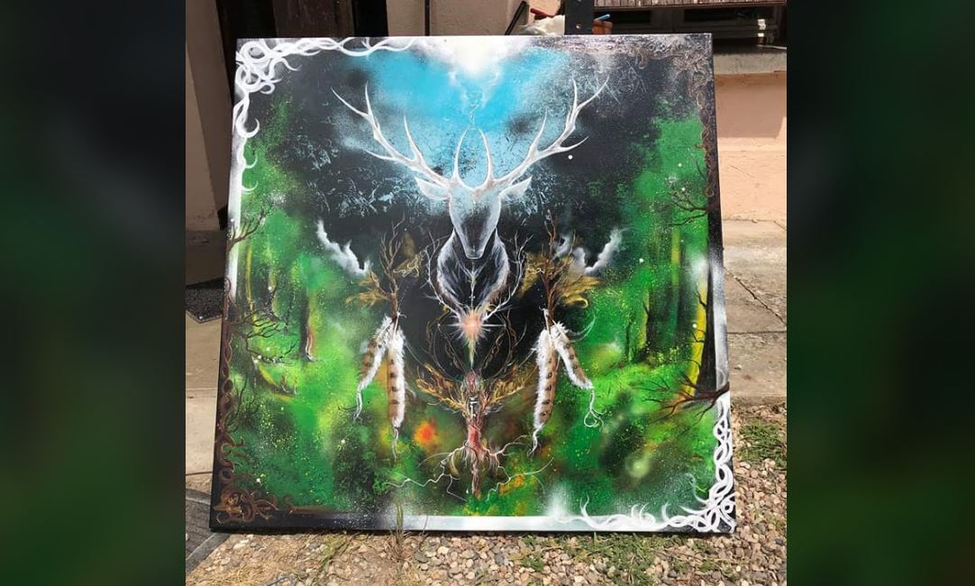 Un totem de Nohara Hoshi - Extrait Facebook de l'artiste