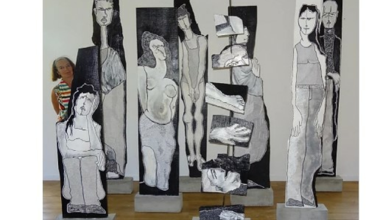 Festival Avoz'art : Véronique Combes expose ses sculptures sur "horapeths"