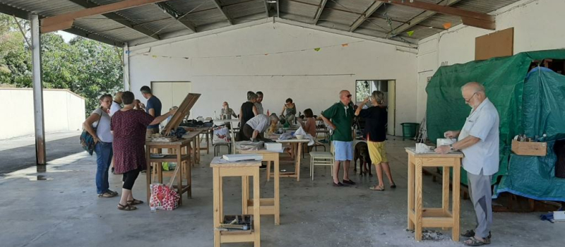 Des sculpteurs en devenir au Festival Avoz'art
