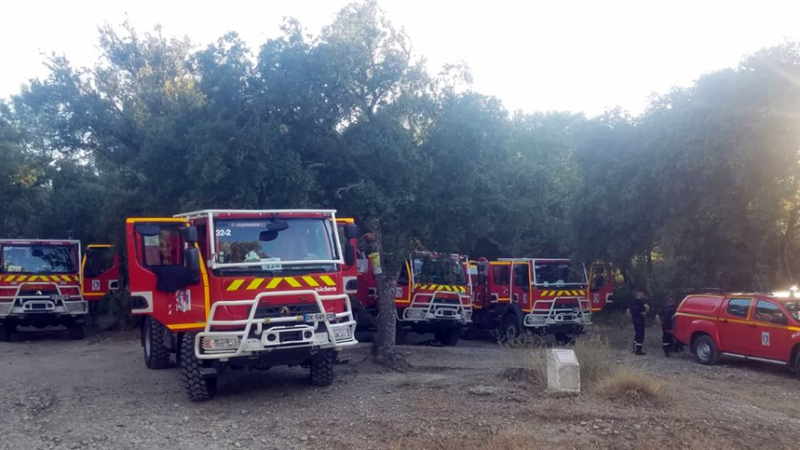 Les pompiers gersois en renfort sur les feux de foret.