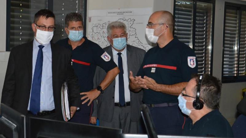Le préfet en visite au SDIS 32
