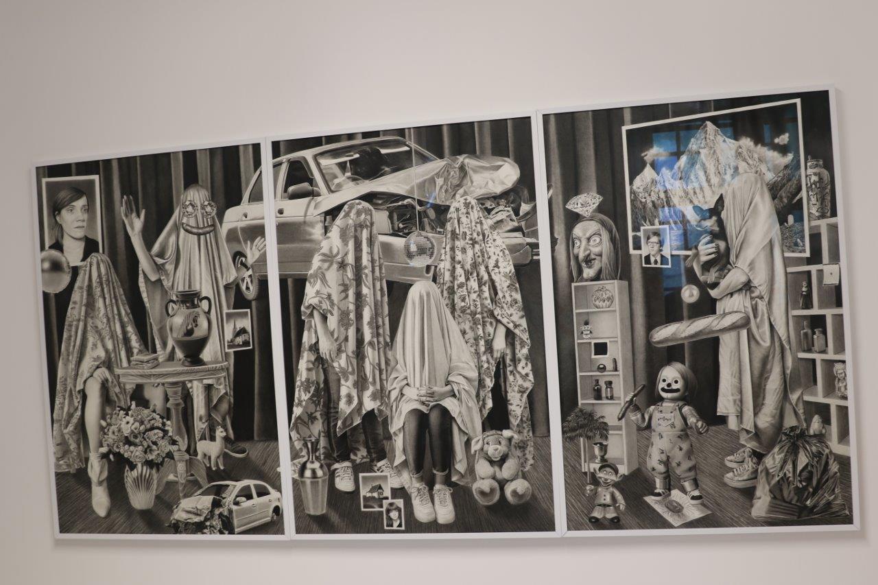 Une œuvre d'Amandine Urruty à l’exposition « White Spirit » - Photo MLS
