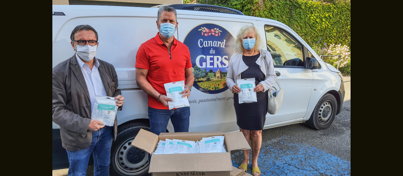 Gers Distribution à Nogaro: don de masques aux collectivités et soutien de l’AAN  