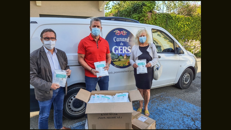 Gers Distribution à Nogaro: don de masques aux collectivités et soutien de l’AAN  
