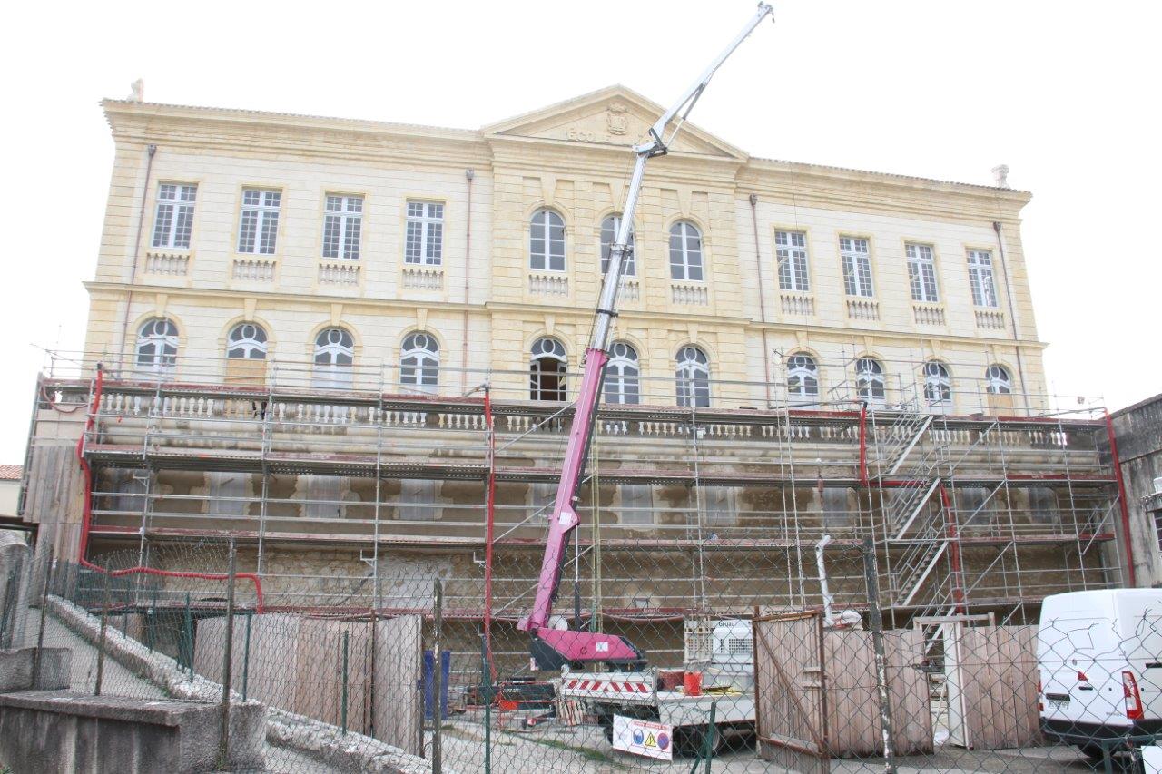Les travaux de l'Hôtel de Polignac devraient s'achever en novembre 2020 - Photo Marc Le Saux