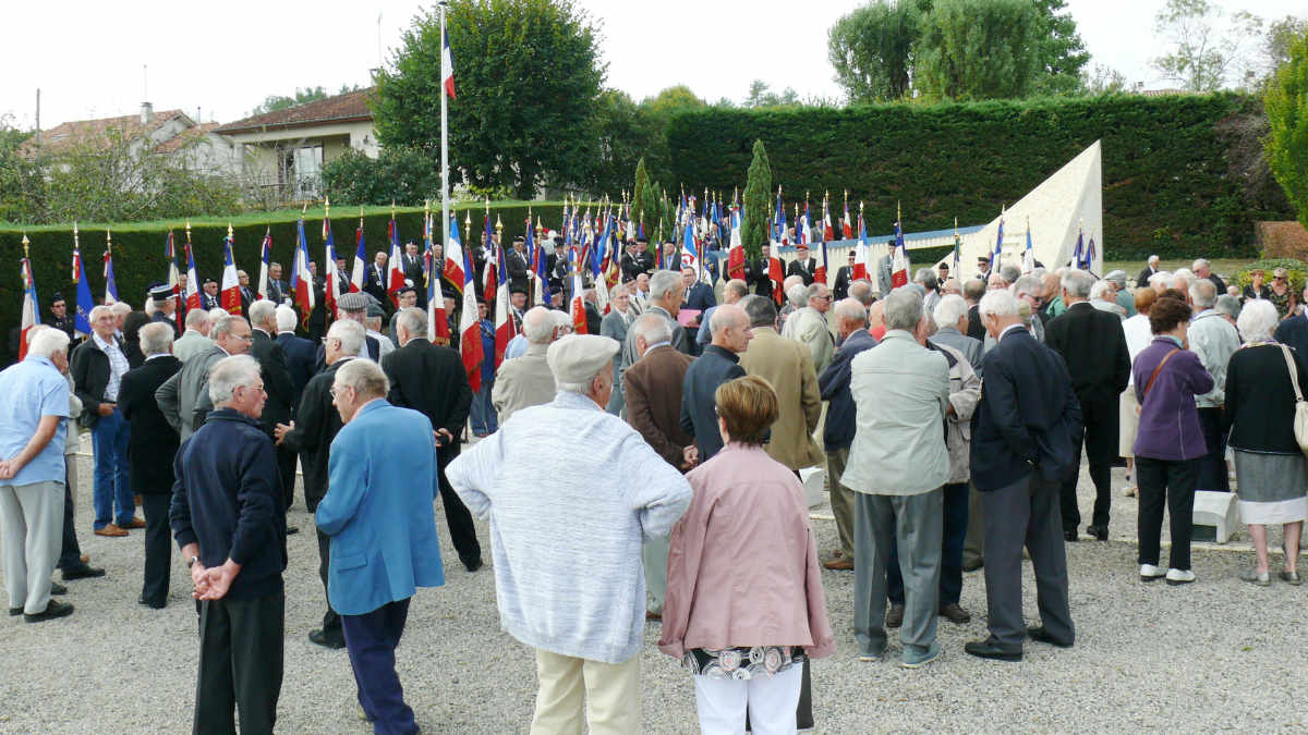 Photo prise lors du 21e anniversaire de l'inauguration de ce mémorial, à  Pavie, le 21 septembre 2018