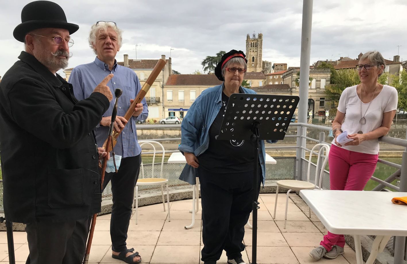 Pierre Beyries, Hervé Berteaux, Nicole Siffert et Claude Tastet-Beyries