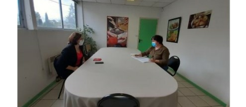 Barbara Neto en visite chez Delpeyrat