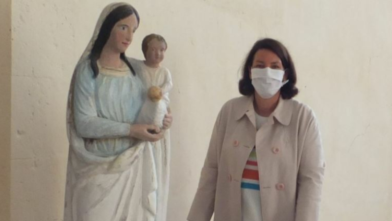 La vierge et l’enfant restaurée