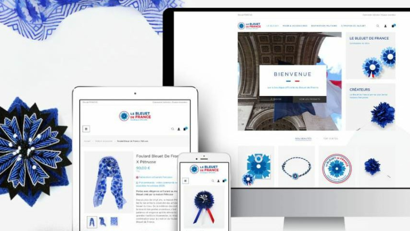 Une boutique en ligne pour le Bleuet de France