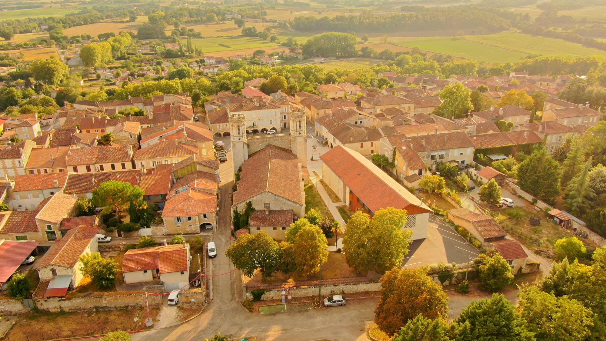 Une vue de la commune réalisée grâce au drone de Laurent Lainé
