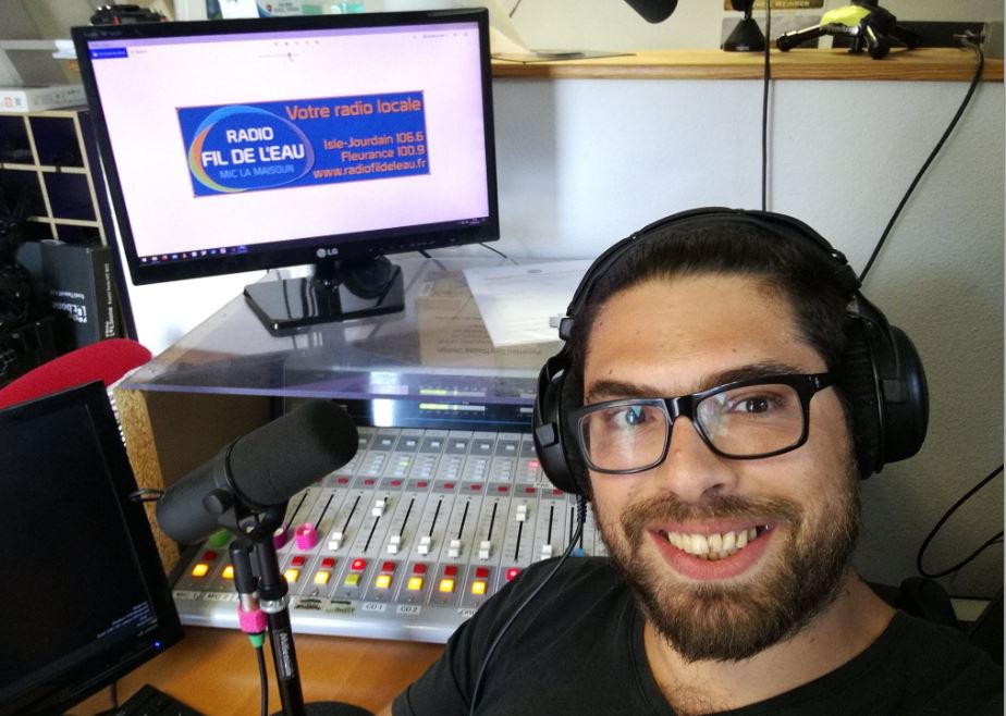 Alex, un des animateurs de Radio Fil de l'Eau
