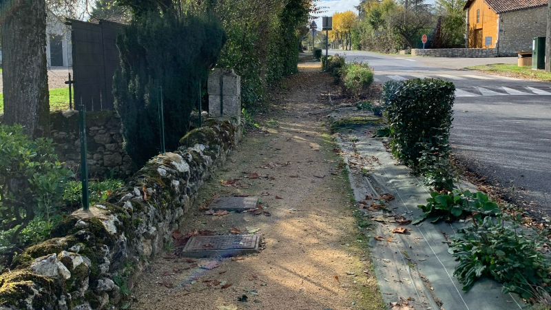 Des travaux sur le chemin piétonnier Avenue de Gascogne