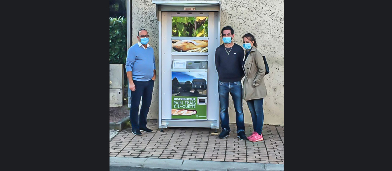 Un distributeur automatique de pain à Laujuzan 