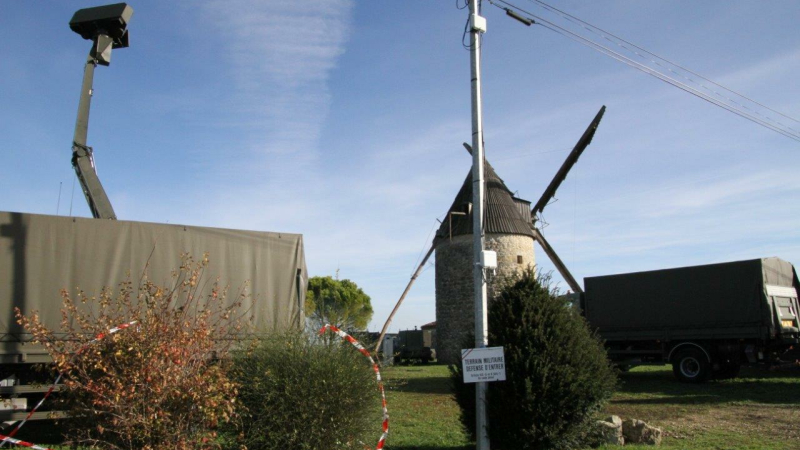 Un camp militaire provisoire au Moussaron