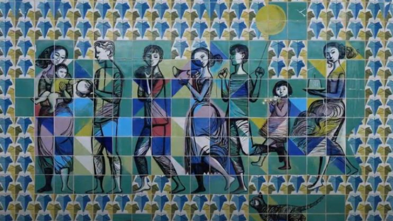 Les collégiens découvrent les azulejos