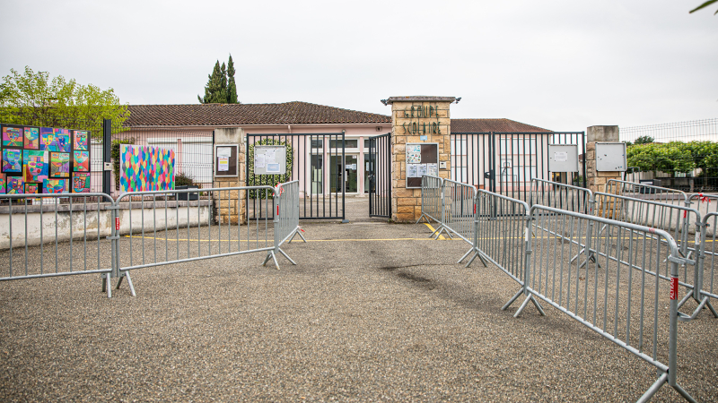 Manifestation de parents d’élèves à Nogaro,  le 23 novembre