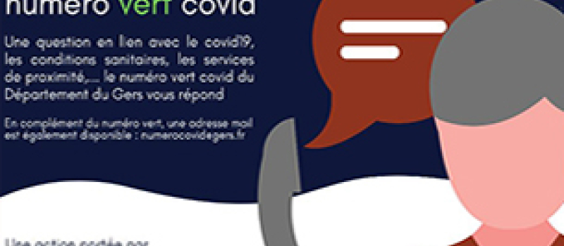 Numéro vert Covid : 0800 72 32 32