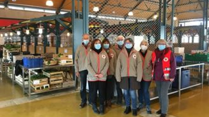 La halle pour une distribution plus facile des aides alimentaires