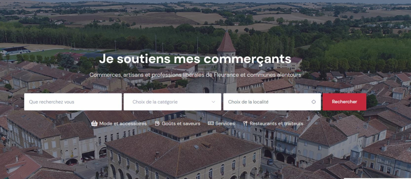 Un vrai site pour le commerce fleurantin