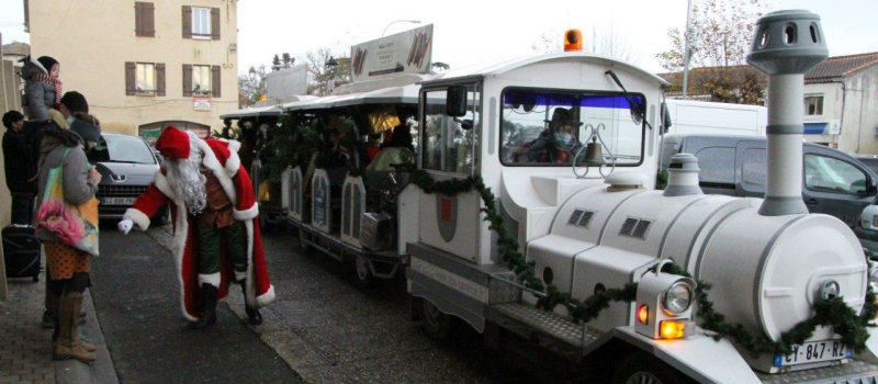 Le petit train, fil conducteur de l'animation de ce Noël 2020