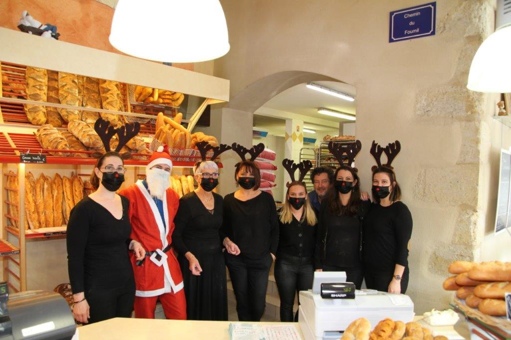 Une partie de l'équipe de la boulangerie "Les Gourmandises de la Gâtise" - Photo Marc Le Saux