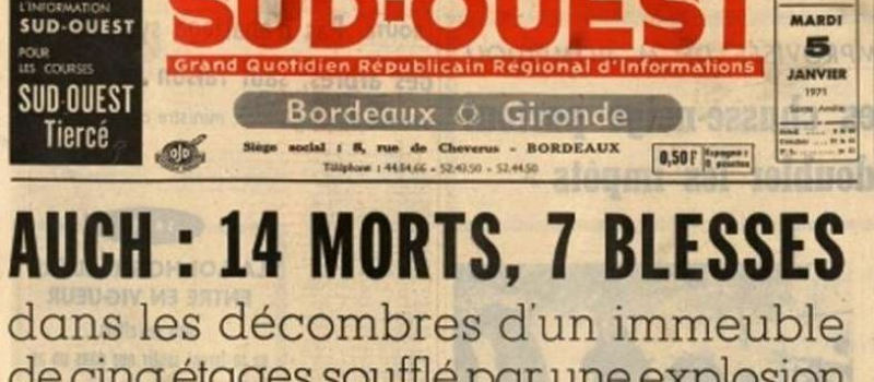Il y a 50 ans l'immeuble "Gresse" était soufflé faisant 14 morts et 7 blessés