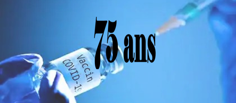 les plus de 75 ans , c'est à vous 