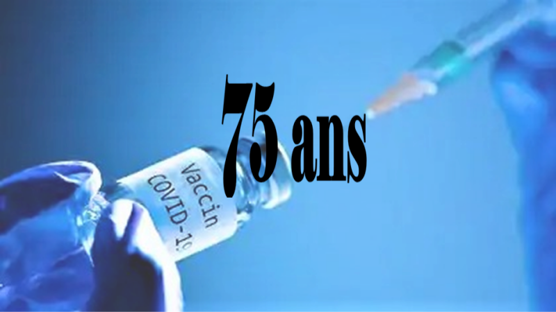 les plus de 75 ans , c'est à vous 