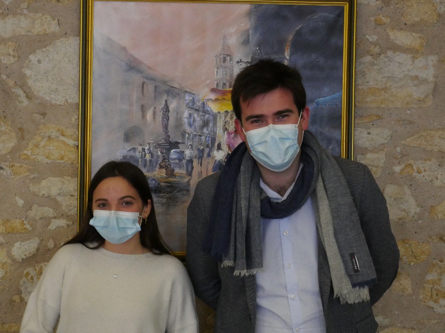 Bilitis Abadie et Franck Barthet - Photo Mairie de Fleurance