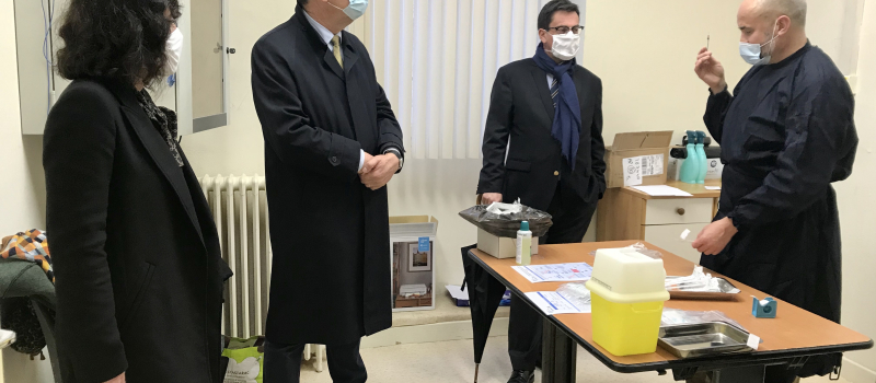 Visite Officielle au centre de vaccination