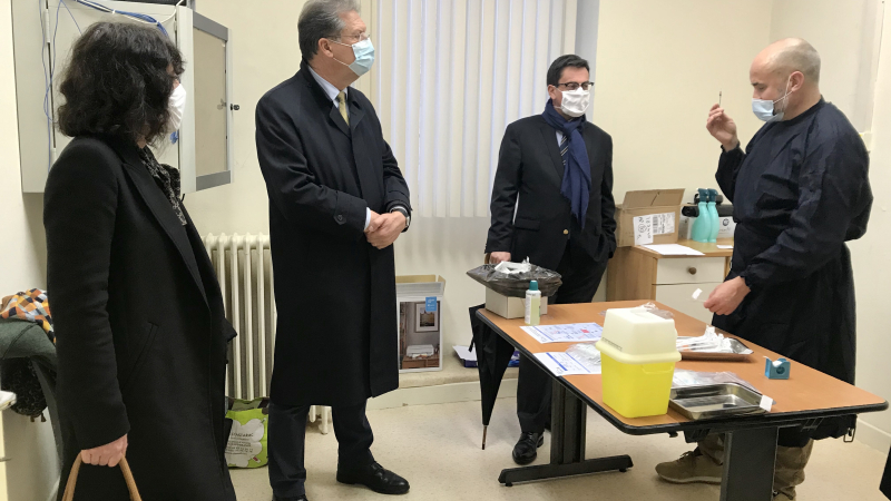 Visite Officielle au centre de vaccination