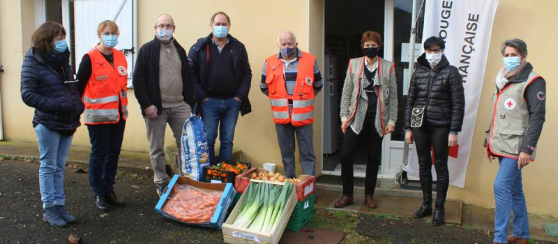 120 kg de légumes donnés à la Croix-Rouge locale
