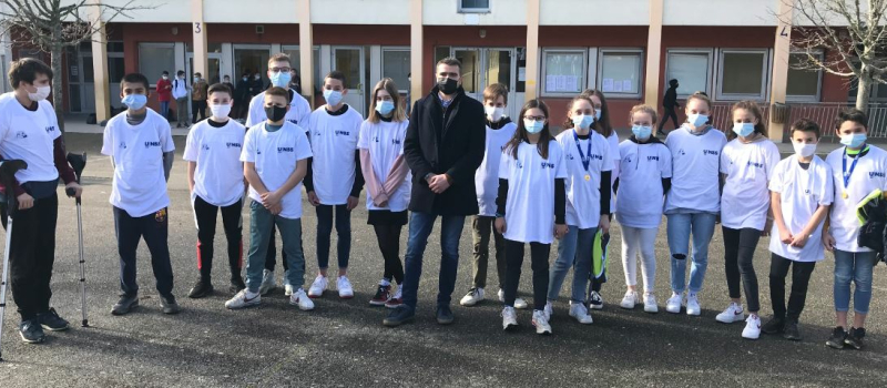 Remise des récompenses pour le "Challenge 2K UNSS"