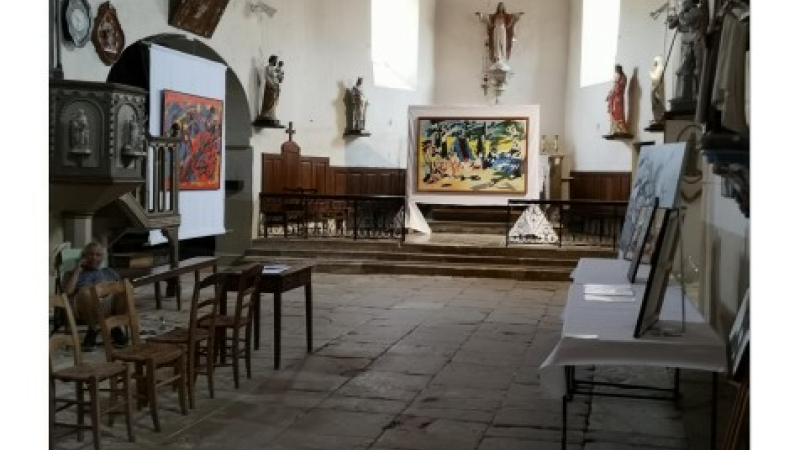 La Cimaise Armagnacaise: repeindre l’église pour améliorer l’exposition 2021